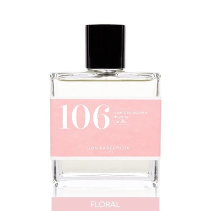 Bon Parfumeur Eau de Parfum 106 with Damascena Rose, Davana and Vanilla 30ml Floral Intense