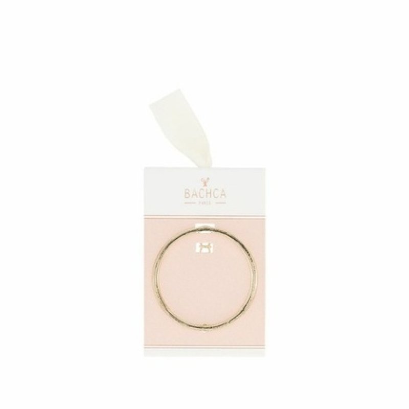 Bachca Paris Round Gold Metal Barrette
