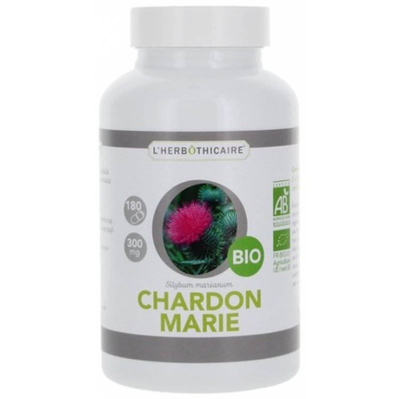 L'Herbothicaire Organic Milk Thistle 180 Capsules for Liver Health