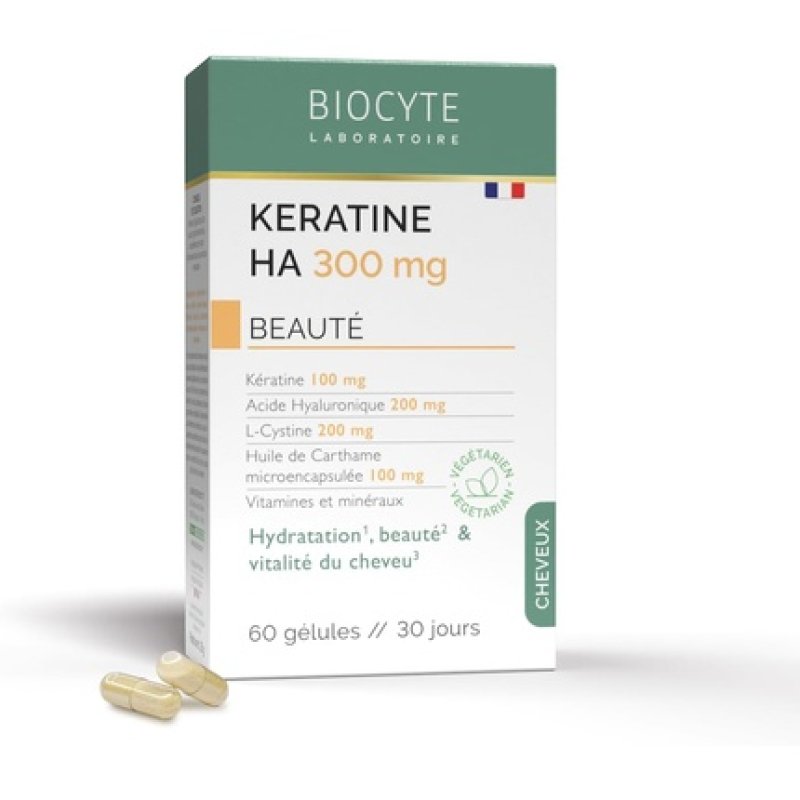 Biocyte Keratine HA 300mg Food Supplement for Hydration and Vitality