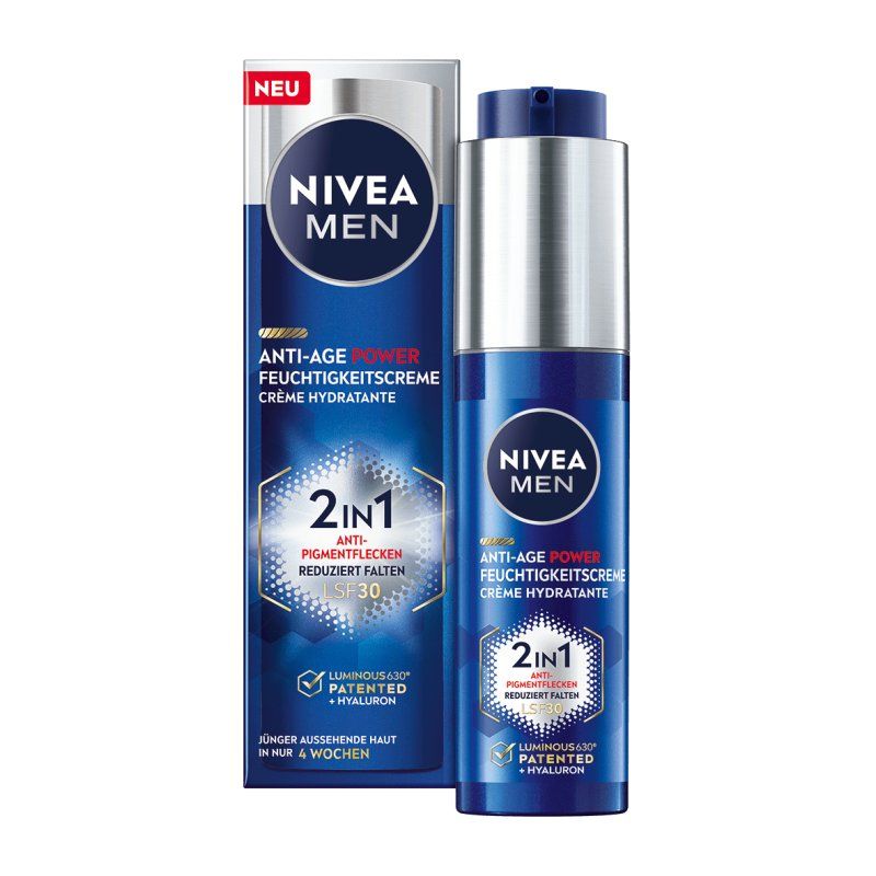 NIVEA Men Anti-Age Power Luminous Crème de jour Visage 50 ml