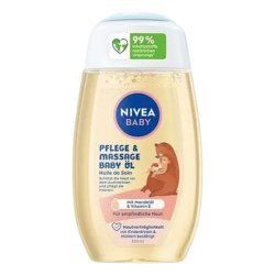 NIVEA BABY Care and Massage Oil Nourishing Baby Oil with Almond Oil and Vitamin E 200ml