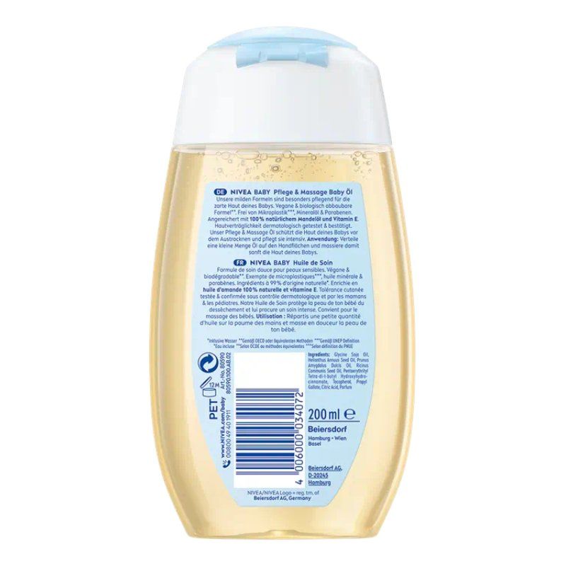 NIVEA 4006000034072 huile pour bébé 200 ml
