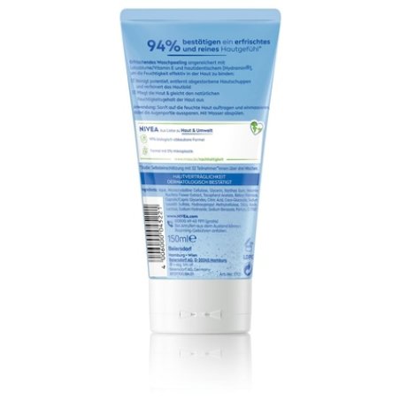NIVEA Daily Refreshing Wash Peeling with Vitamin E for Deep Facial Cleansing 150ml