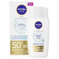 Nivea Sun Derma Skin Clear Spf50 Face Fluid - 40 Ml
