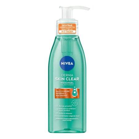 Nivea Derma Skin Clear Wash Gel with Salicylic Acid, Sea Salt, and Niacinamide 150ml
