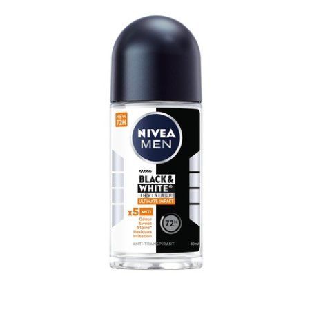 Nivea Men's Deodorant Roller Black & White Ultimate Impact