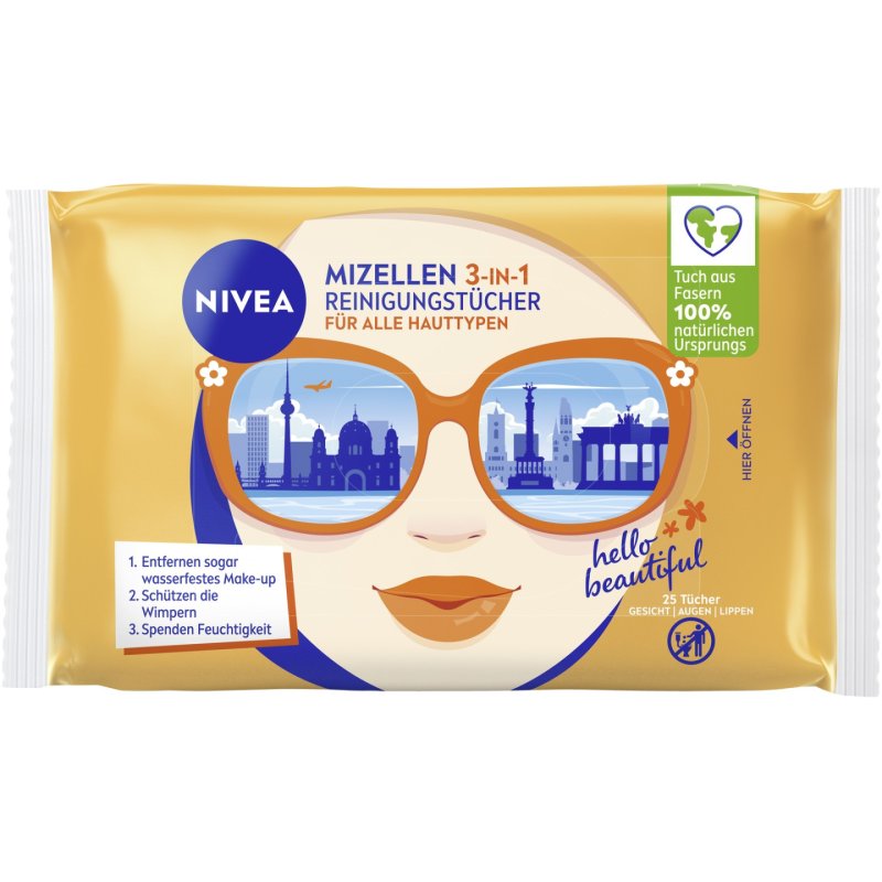 Nivea Nivea Visage Facial Cleansing Wipes 25 Pieces Micelle