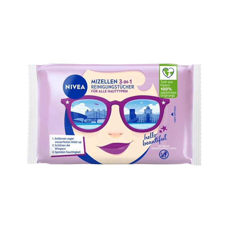 NIVEA Micellar Cleansing Wipes 3-in-1 Makeup cleansing wipes