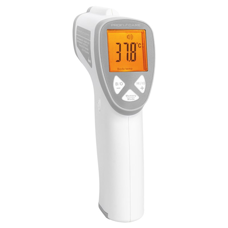 ProfiCare PC-FT 3094 Contactless Forehead Thermometer Infrared Thermometer for Babies Children and Adults with 3-Color