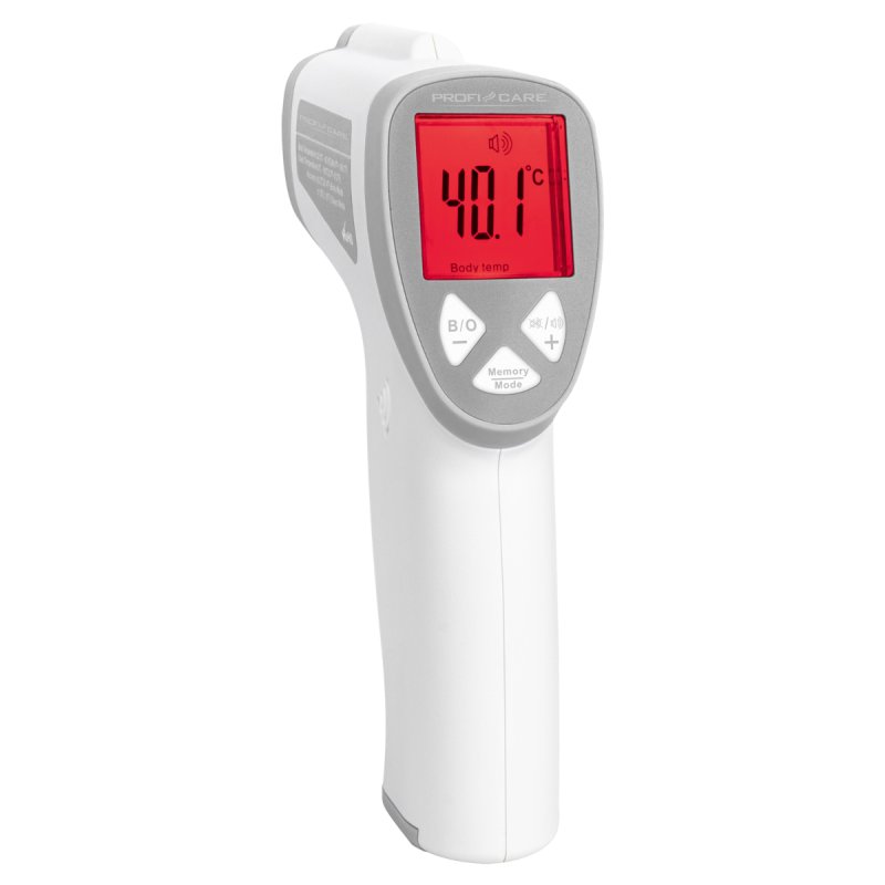 ProfiCare 330940 digital body thermometer Remote sensing thermometer White Forehead Buttons