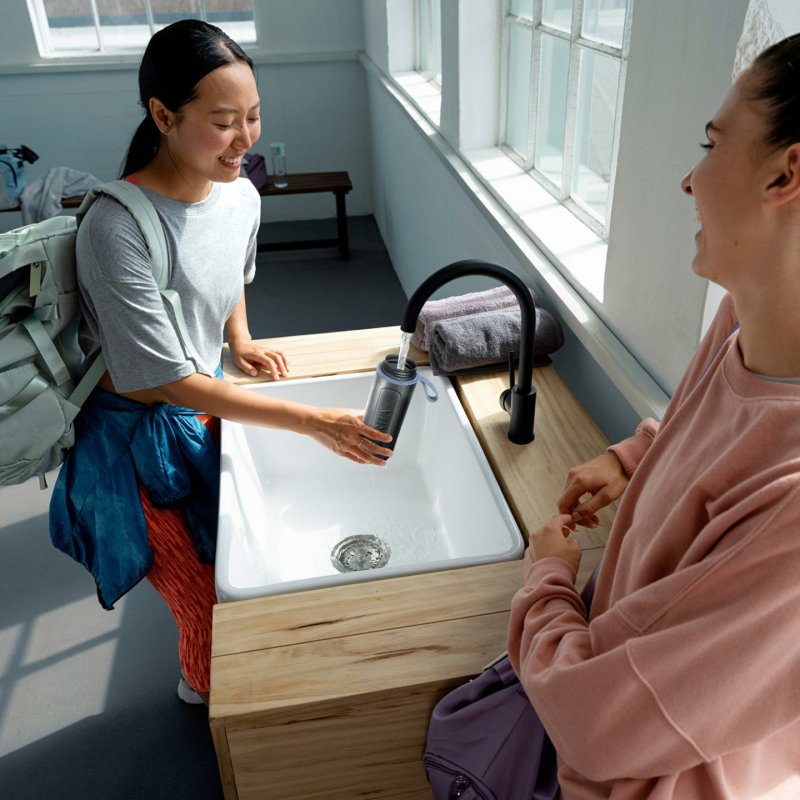 BRITA Sport Water Filter Bottle Model Active Dark Green 600ml with 2 MicroDisc Filters