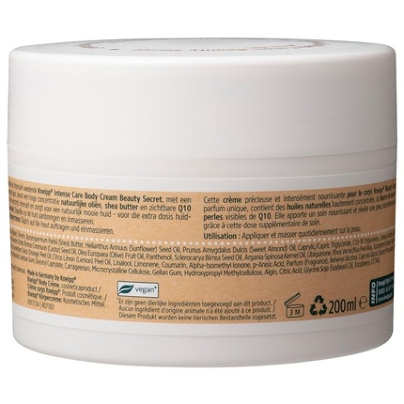 Kneipp Beauty Secret Body Cream with Q10 Beads Vegan 200ml
