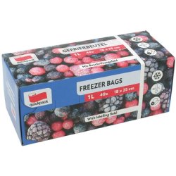 Quickpack Freezing Bags 1 Liter 40 Pieces 18x25 Cm