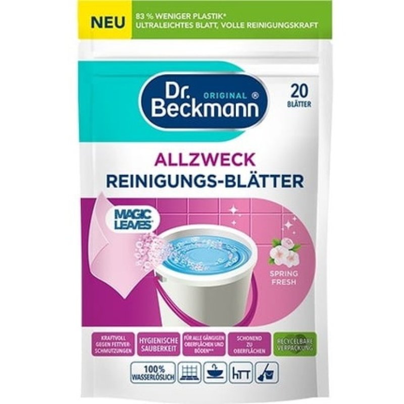 Delta Pronatura Dr Beckmann Magic Leaves For Floors 20 Pieces Spring Fresh