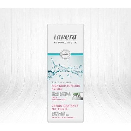 lavera Basis Sensitiv Rich Moisturizing Cream 50ml - Vegan Organic Skin Care
