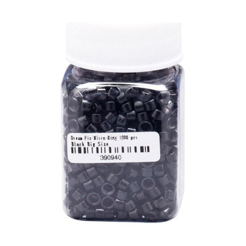 Dreamfix Micro Ring - 1000 Pieces, Black, Big Size