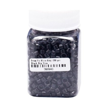 Dreamfix Micro Ring - 1000 Pieces, Black, Big Size