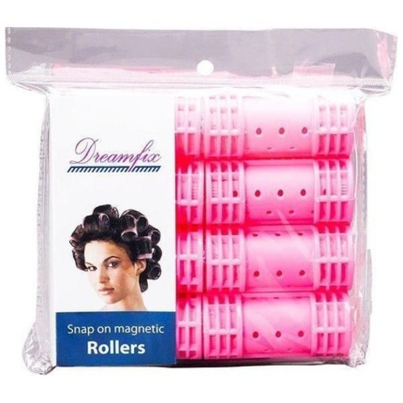 Dreamfix Df Magnetic Snap On Rollers Extra Large Pink