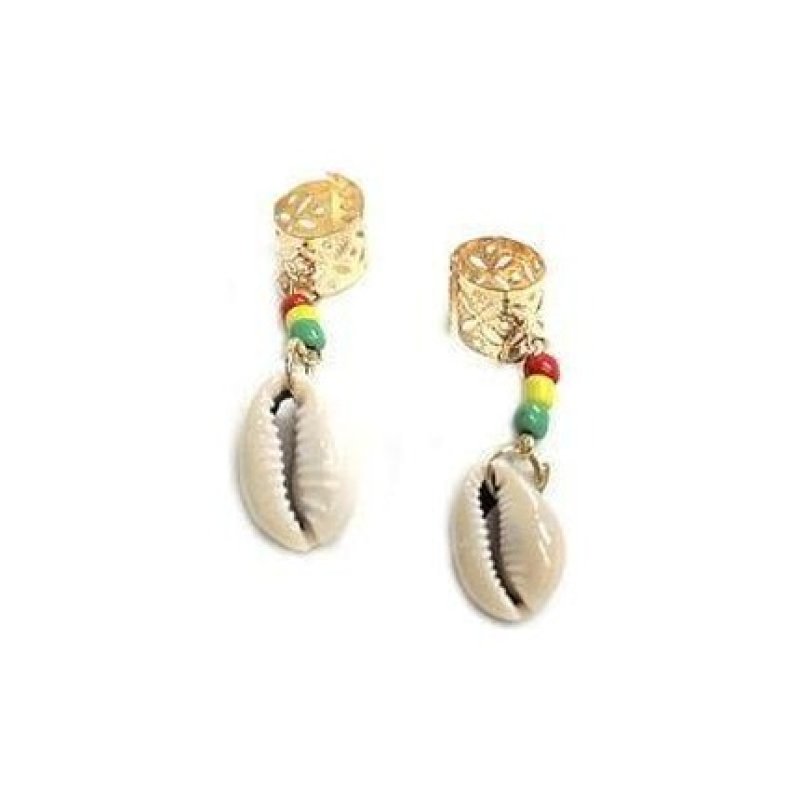 Dreamfix Golden Plated Adjustable Cuff Of Hair Beads - 12 Pieces