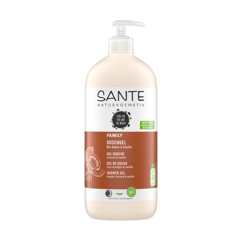 SANTE J0209000 gel douche et nettoyant pour le corps 950 ml Unisexe Noix de coco, Vanille