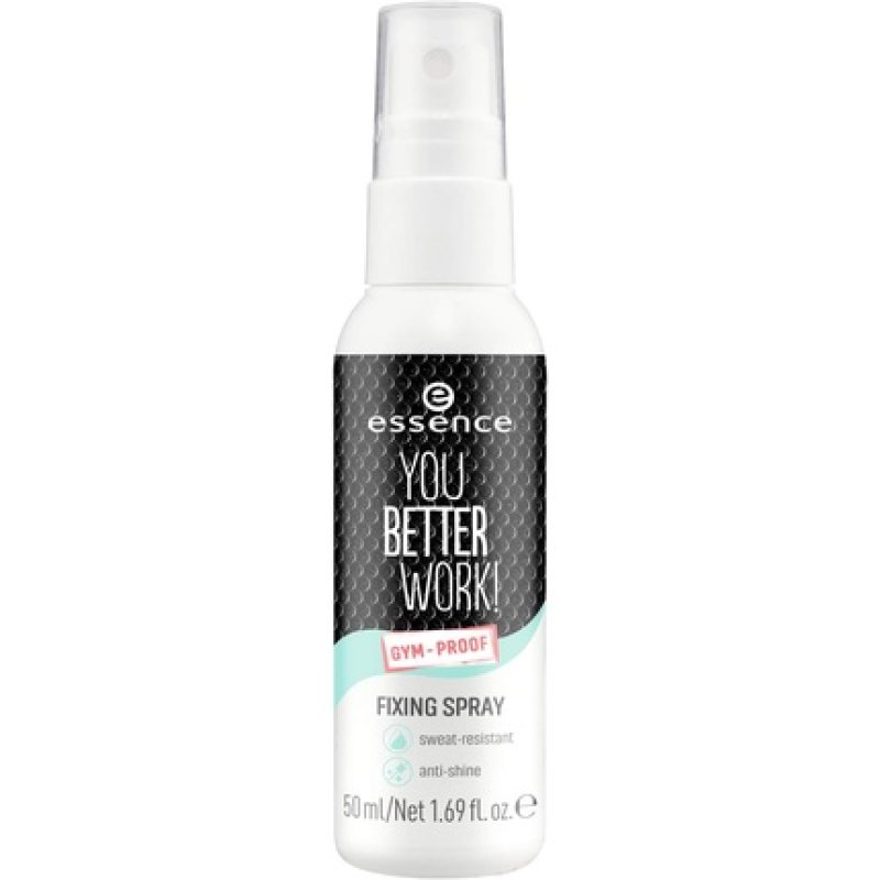 Essence Cosmetics You Better Work! Fixing Spray Waterproof Setting Mist 50ml