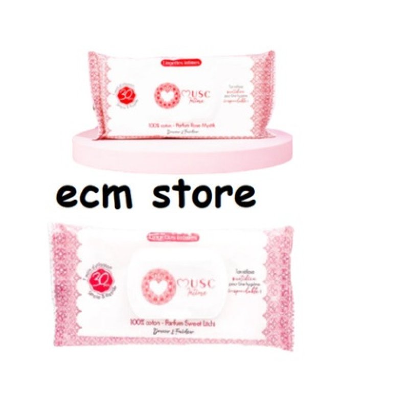 Musc Intime Intimate Wipes 30 Wipes Rose & Lychee