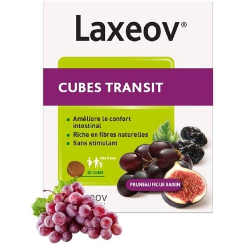 Nutreov Laxeov Cubes Transit Prune Fig Grapes 20 Cubes