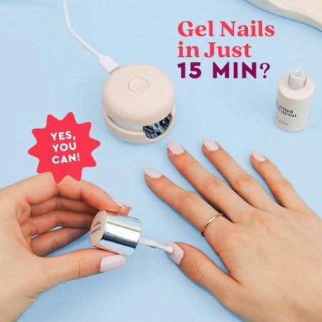 Le Mini Macaroon Semi-Permanent Manicure and Pedicure Kit LED Nail Varnish
