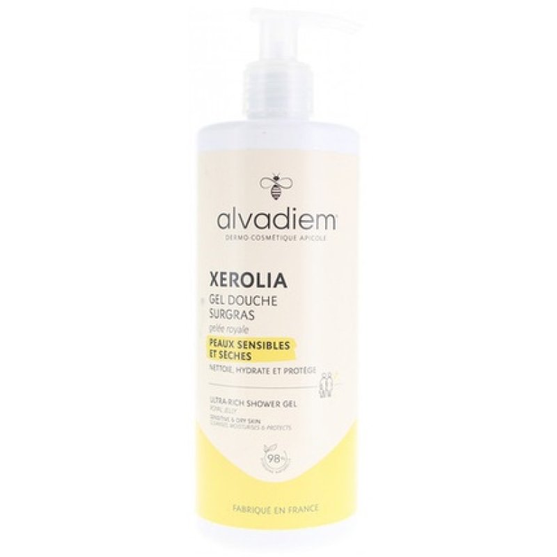 Alvadiem Xerolia Moisturising Shower Gel 400ml Body Cleanser