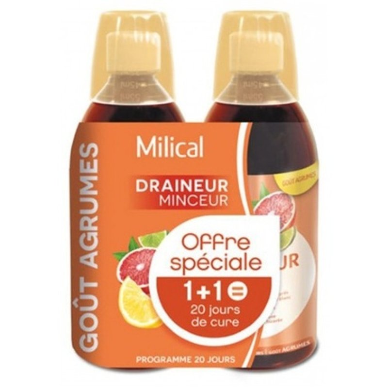 Milical Ultra Draineur Slimming Dietary Supplement 2 x 500ml