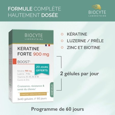 Biocyte Keratin Forte 900mg - Hair Growth, Strength & Health