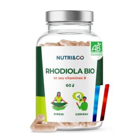 Nutri & Co Rhodiola Rosea Organic 100% Natural Extract with Rosavin & Salt