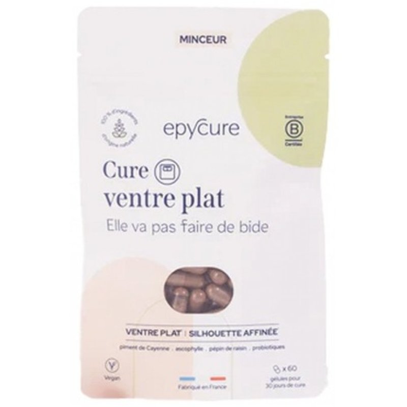 Epycure Flat Belly Cure Dietary Supplement 60 Capsules