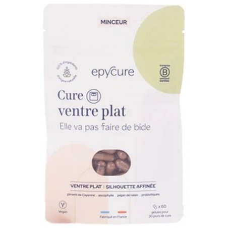 Epycure Flat Belly Cure Dietary Supplement 60 Capsules