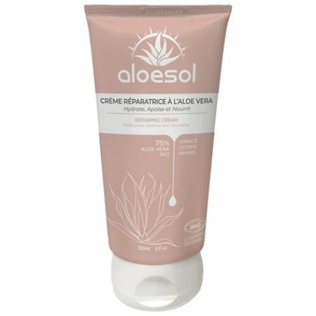 Aloesol Bio Aloe Vera Repair Cream 150ml for Face Care