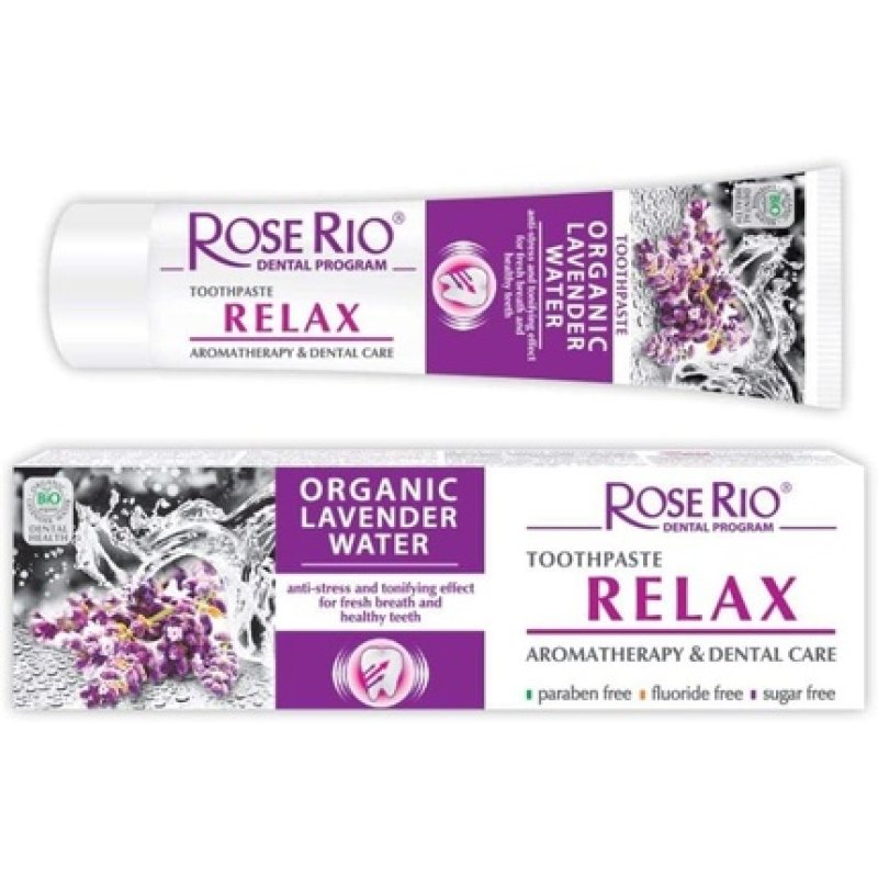 Relax Aromatherapy & Dental Care Toothpaste with Organic Lavender Water 65ml