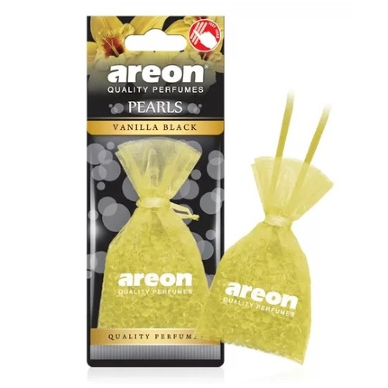 Areon Pearls Car Air Freshener In Bag Vanilla Black