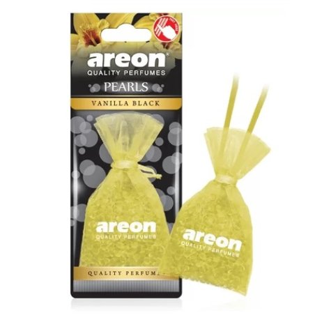 Areon Pearls Car Air Freshener In Bag Vanilla Black