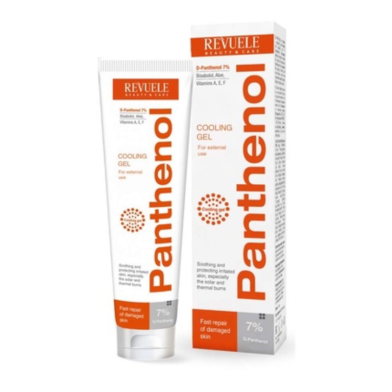 Revuele Panthenol Cooling Gel for Sunburn and Heat Burns 75ml