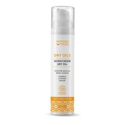 Certified Organic Sunscreen Lotion 100ml SPF 35 Dry Oils for Face and Body Mineral Filters Only with Invisible Zinc