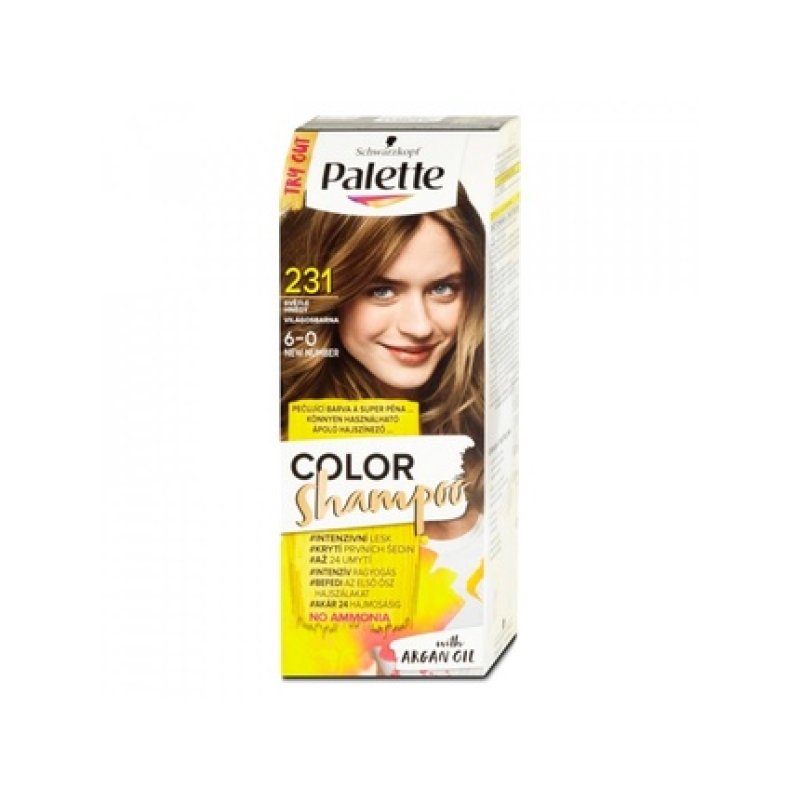 Palette Color Shampoo 6-0 231 Light Brown 50 Ml