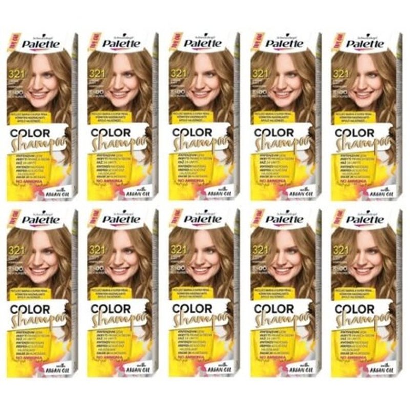 Schwarzkopf Palette Color Shampoo Hair Color 8-00 321 Medium Blonde