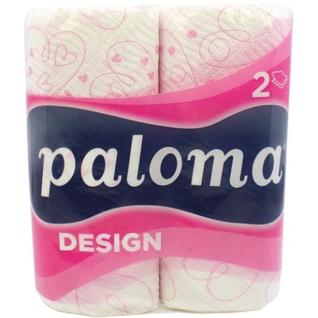 Paloma Paper Towels 2-Layer 2pcs 23cm 100% Cellulose