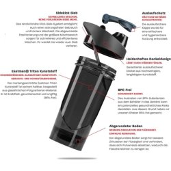 Shieldmixer Hero Pro Classic Shaker - BPA-Free Gym Accessories