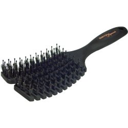 Hercules Sägemann 9144 Flexy Shape Hair Brush Boar Bristles with Nylon Pins Detangling Brush for Long Hair Narrow