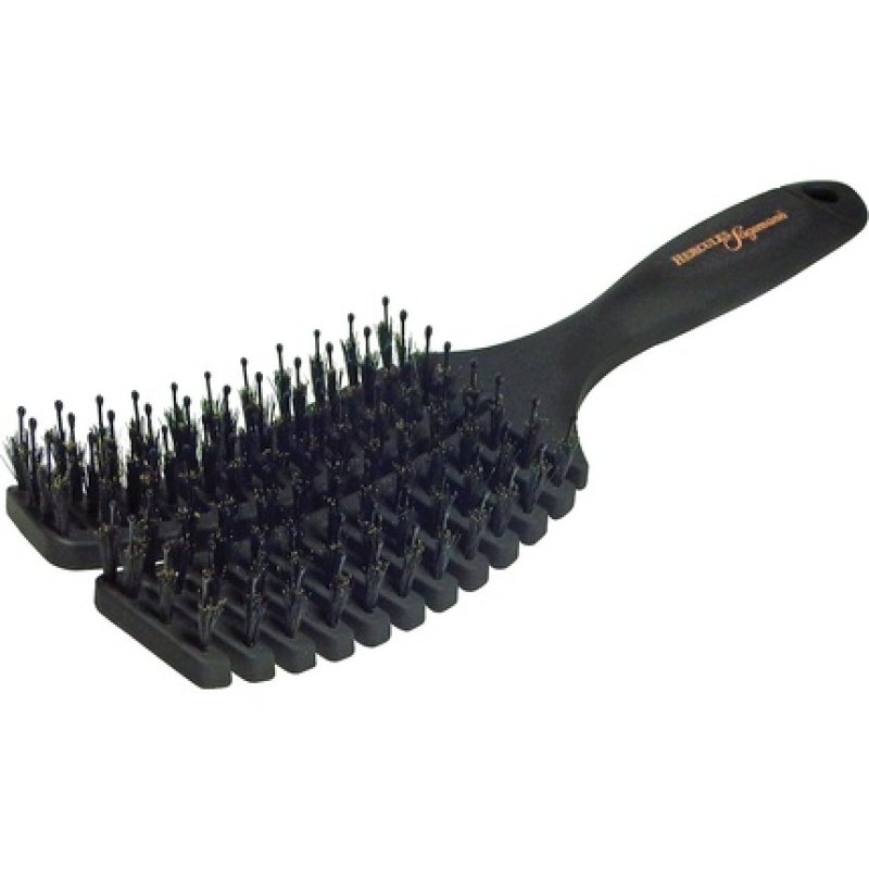 Hercules Sägemann 9144 Flexy Shape Hair Brush Boar Bristles with Nylon Pins Detangling Brush for Long Hair Narrow