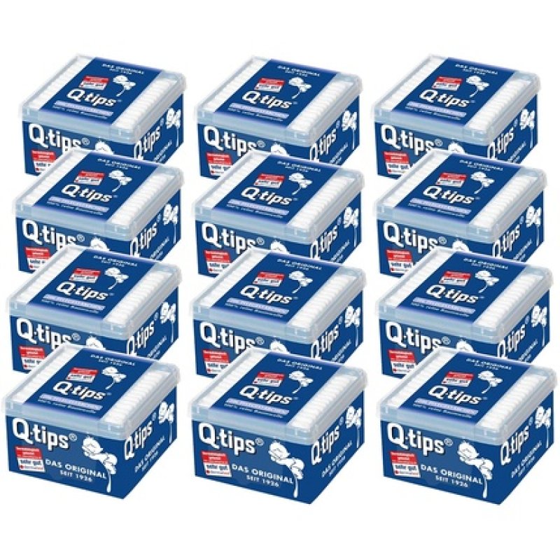 Q-tips Cotton Swabs Cube Box Advantage Pack 206 Count