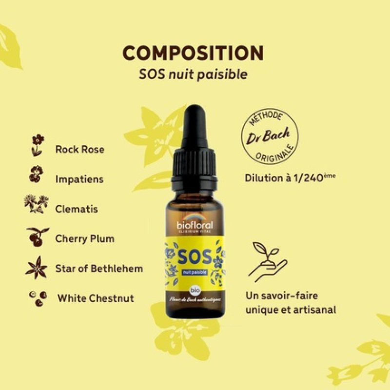 Complexe Secours Nuit Paisible Dropper 20ml - Organic