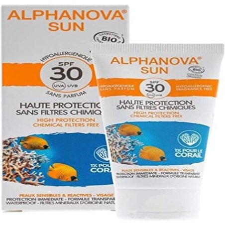 Alphanova Sun Hypoallergenic Face Cream SPF30 Organic 50g